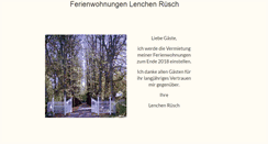 Desktop Screenshot of lenchen-ruesch.de